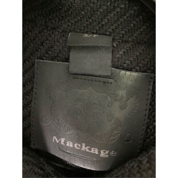 Mackage wool blend coat black women's size small - Picture 4 of 8